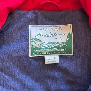 Eddie Bauer Red and Navy Jacket